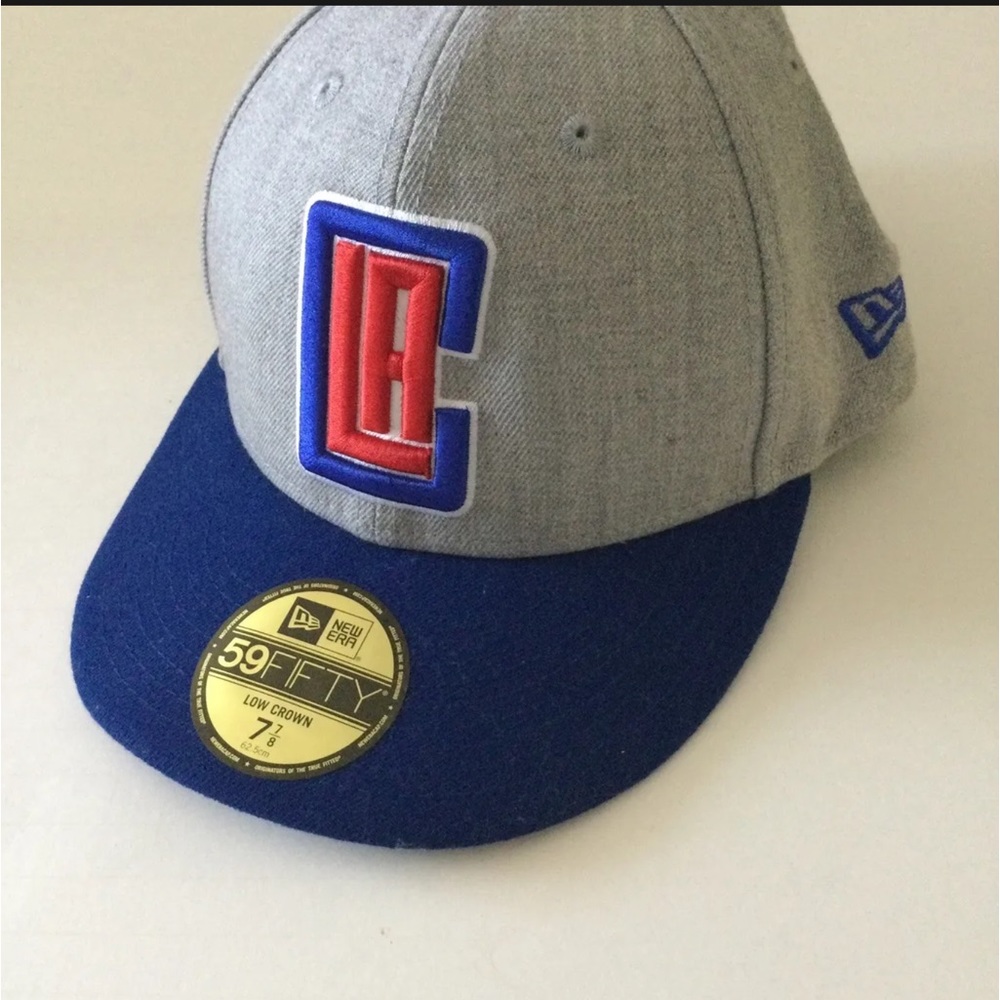 NEW ERA NBA 59FIFTY MENS WOOL BLEND FITTED HAT Los Angeles CLIPPERS 7 7/8 NEW